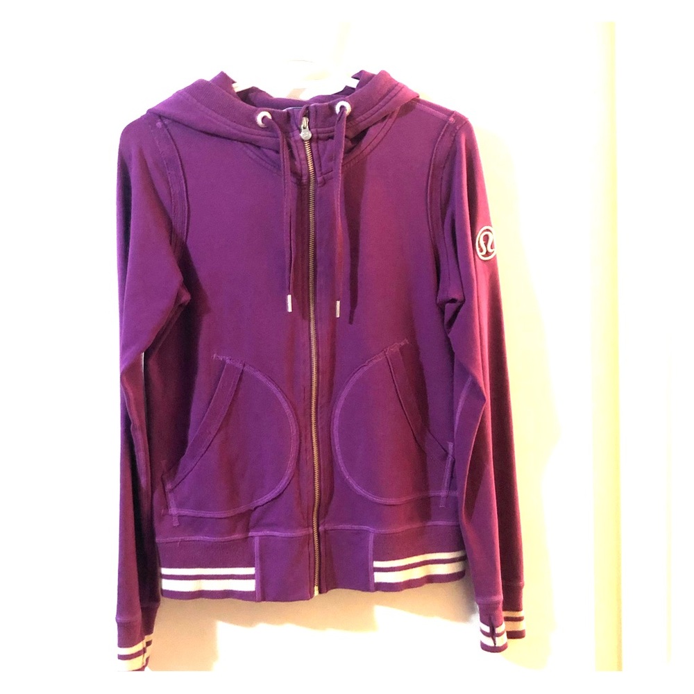 Purple Lululemon Full-Zip Hooded Sweater